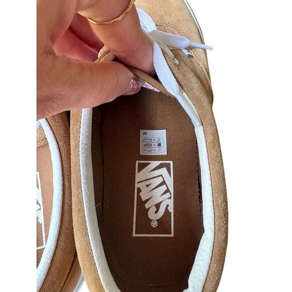 Vans Era Tobacco Brown Pig Suede Water Repellent Laced Skate Shoes - M8 / W 9.5 - Picture 7 of 10